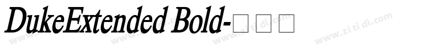 DukeExtended Bold字体转换